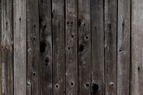 Old wooden planks background texture.Vertical boards