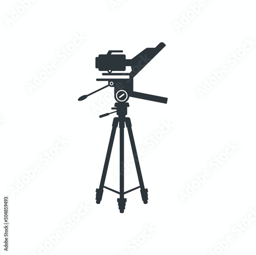 Εκτύπωση καμβά illustration of teleprompter, for news broadcast professionals.