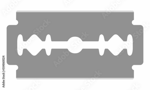 Flat vector illustration of razor blade
