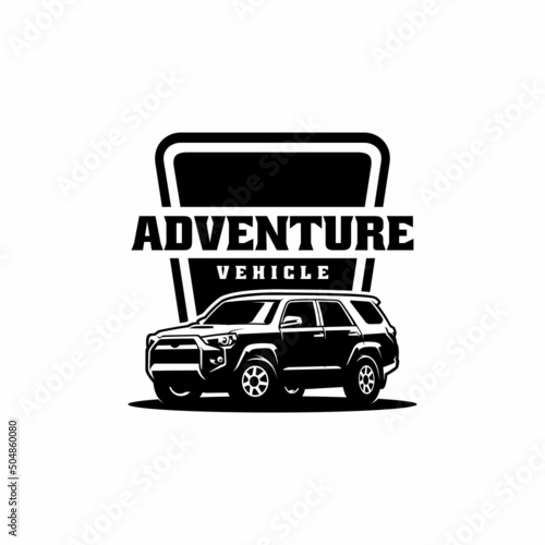 suv car illustration logo vector