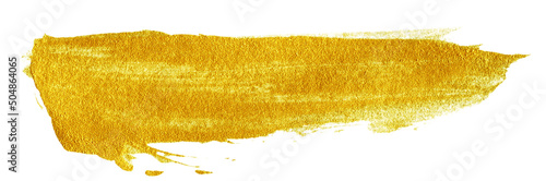 Gold brush stroke illustration