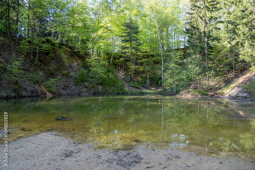 Farbige Seen Landshuter Kamm im Riesengebirge in Polen