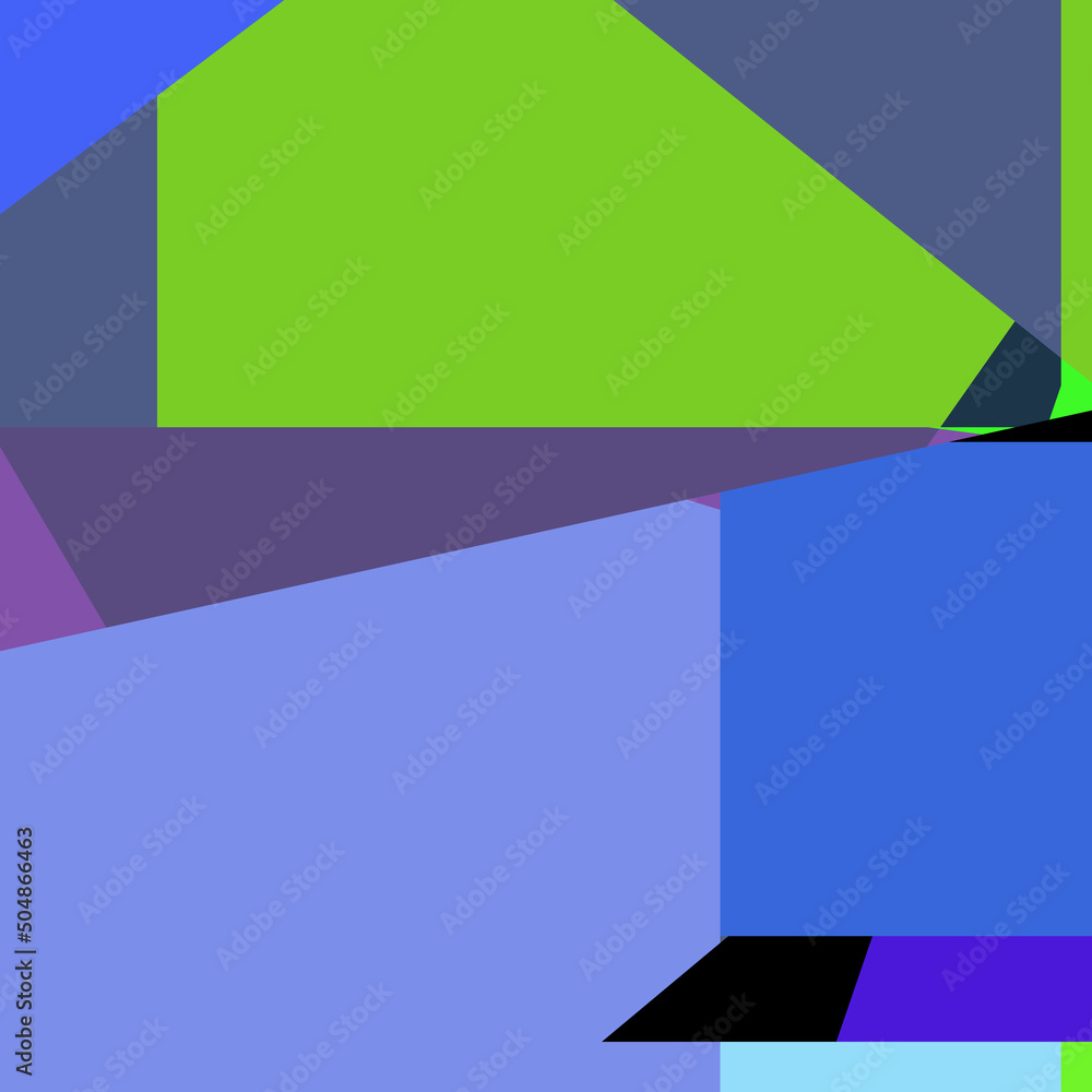 Fototapeta premium Geometric abstraction generative art background art illustration