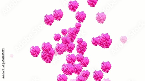 background with flowers pink
