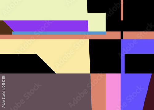 Geometric abstraction generative art background art illustration