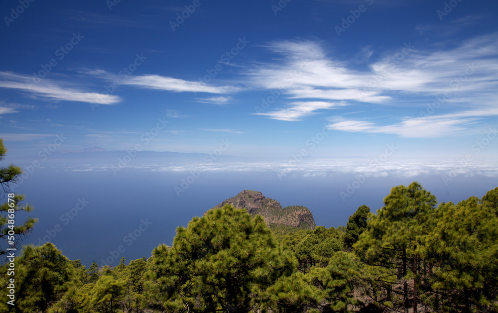Gran Canaria, landscape of the mountainous part of the island in the Nature Park Tamadaba
