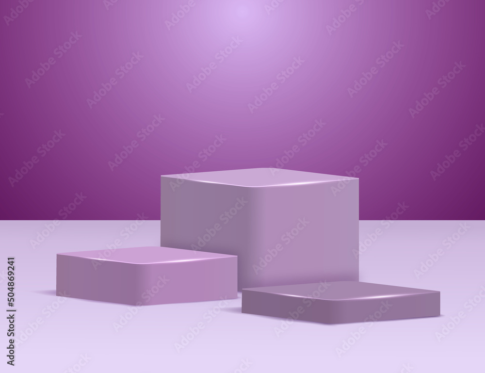 Empty 3d podium or pedestal for display product. Blank product shelf standing backdrop Empty 3d podium or pedestal for display product. Blank product shelf standing backdrop