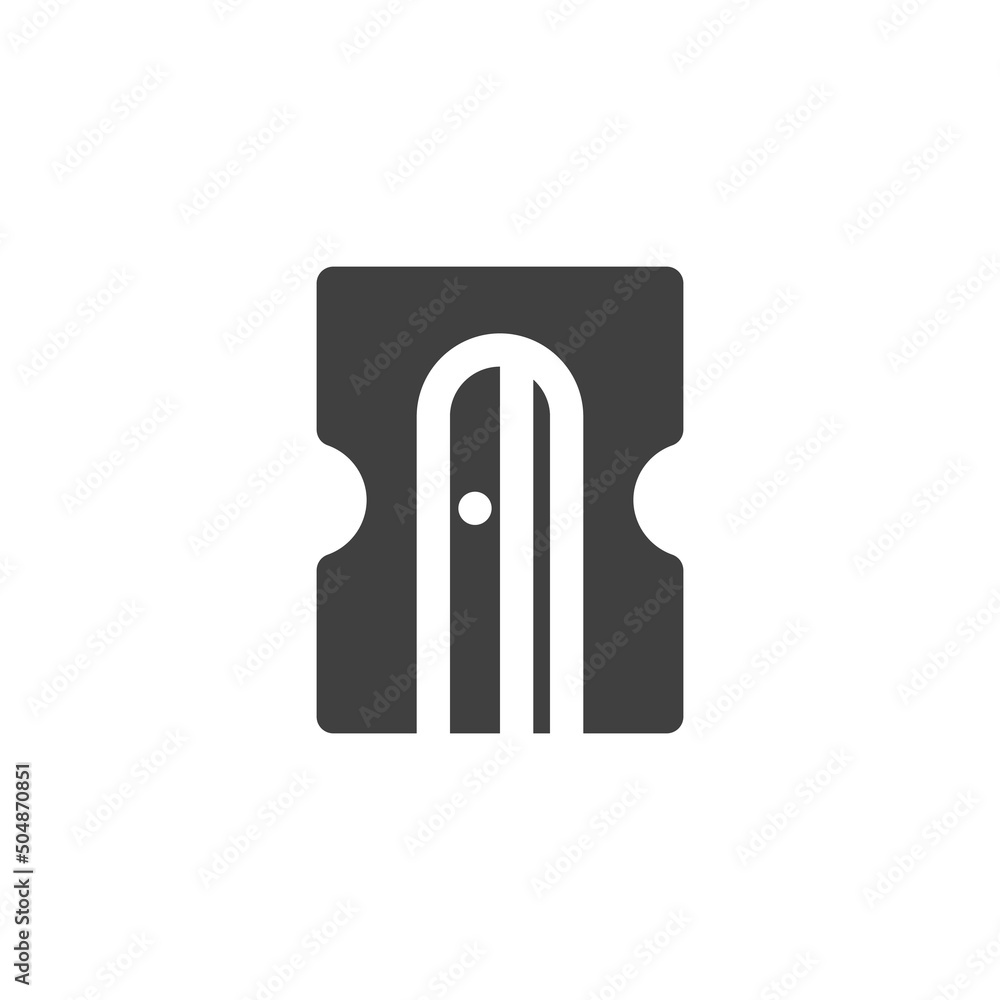 Pencil sharpener vector icon Pencil sharpener vector icon