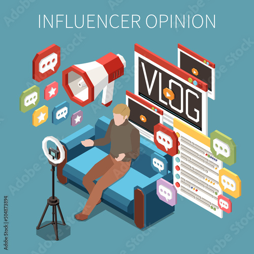 Social Media Influencer Concept