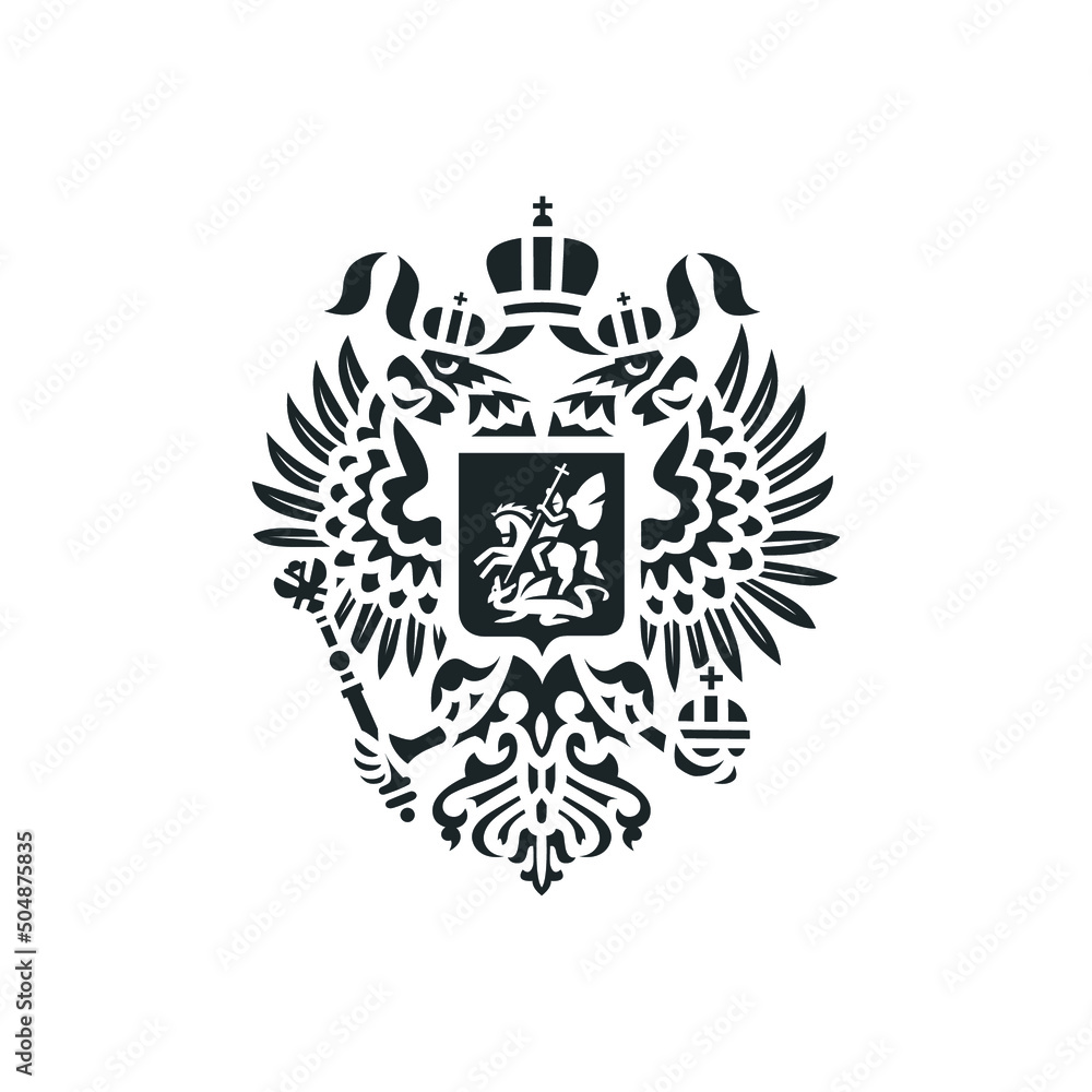 Double headed eagle icon. Double headed eagle icon.