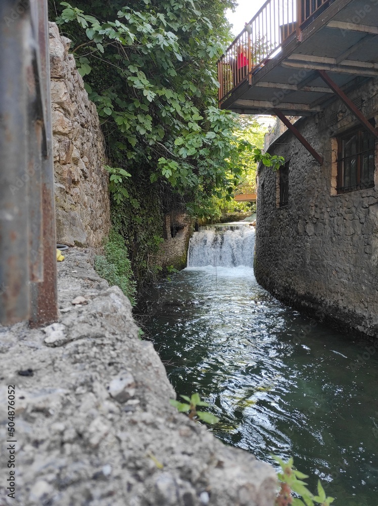 Crocked bridge in Mostar