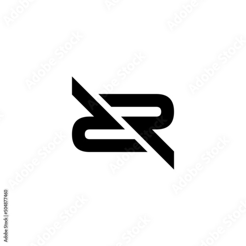 RR Letter Typhography Text  Monogram Logo Design Vector