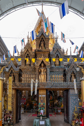 Bang Mot, Thung Khru, Bangkok 10140, 15 May, 2022 :  Wat Bang Mot Sothararam - An old temple in the past, located in the middle of rice fields, suitable for worshiping monks and making merit. photo