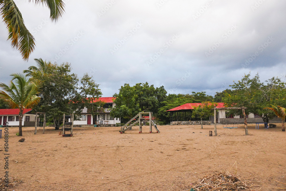 Resorts at the beach at Matema Beach, Lake Nyasa, Tanzania Resorts at the beach at Matema Beach, Lake Nyasa, Tanzania