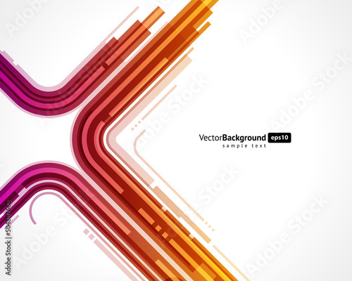 Abstract illuminated night city infrastructure curved line hi tech decorative background vector illustration. Innovation technology microcircuit chip glowing dynamic cyberspace engineering poster