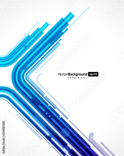 Abstract illuminated night city infrastructure curved line hi tech decorative background vector illustration. Innovation technology microcircuit chip glowing dynamic cyberspace engineering poster