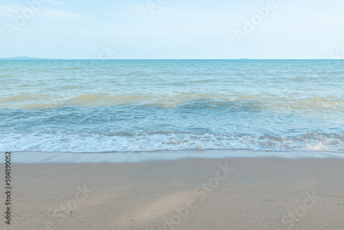 Pattaya beach, Thailand welcomes tourists.