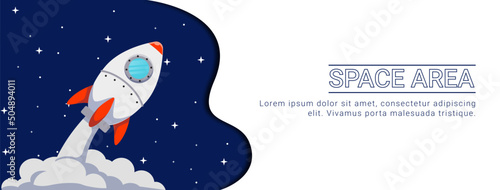 space area banner design. space template themed banner template