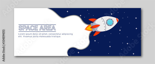 space area banner design. space template themed banner template