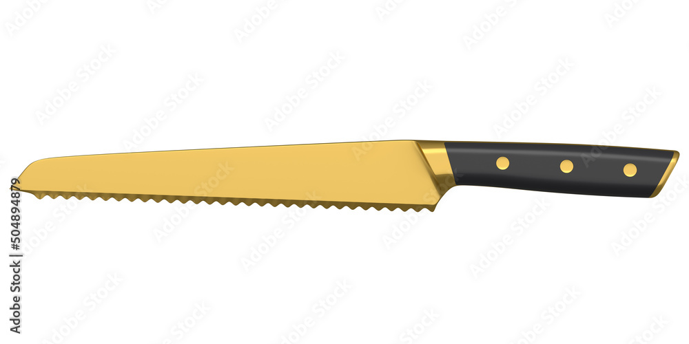 Chef's kitchen knife with a wooden handle isolated on white background. Chef's kitchen knife with a wooden handle isolated on white background.
