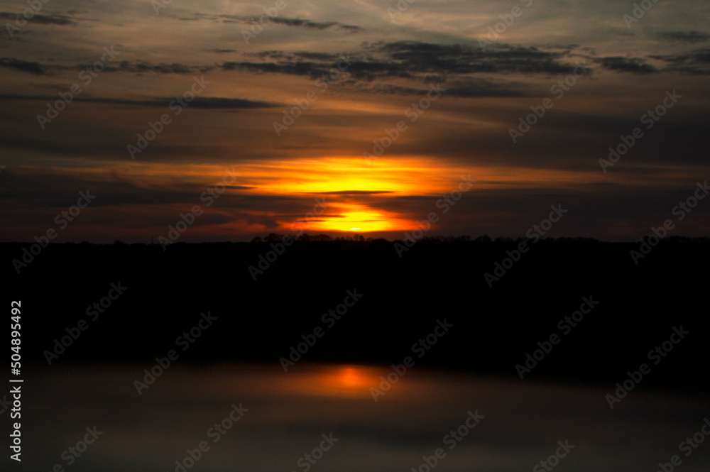 photo of sunset with clouds