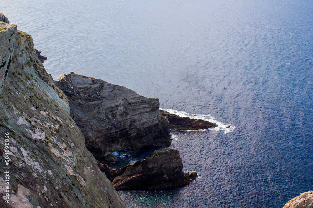 Steep cliffs of the Irish coastline