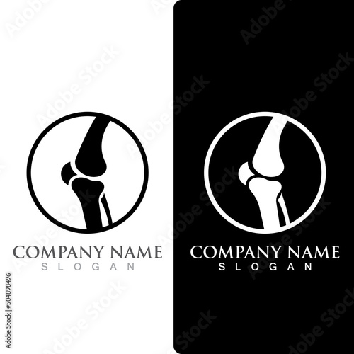 Bone logo vector template vector