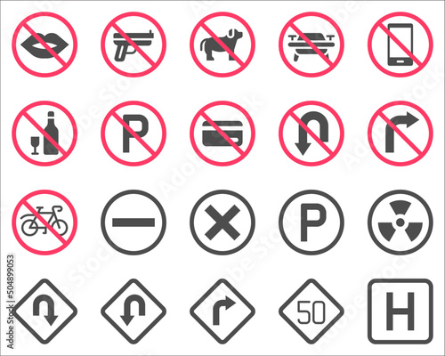 Sign and symbol icon set 2 vector illustration Free Download Sign and symbol icon set 2 vector illustration - GFXLoad