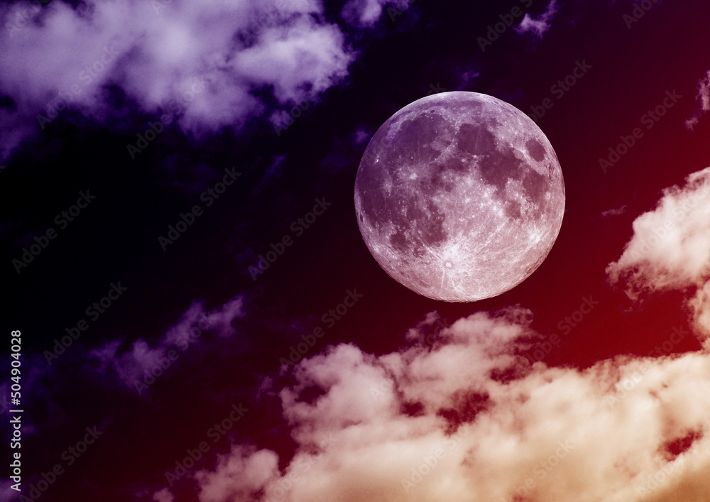 Obraz premium The moon in the night sky