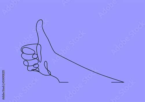 hand with thumb up
