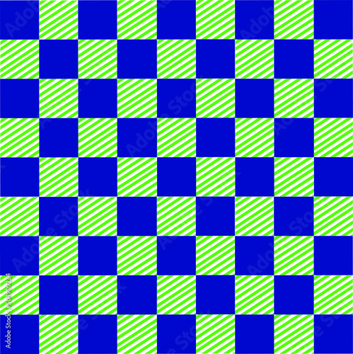 Checkered Squares Pattern Mesh Pattern Vector Repeating blue green Abstract Squares Background Beautiful Classical Fabric Tribal Patterns
