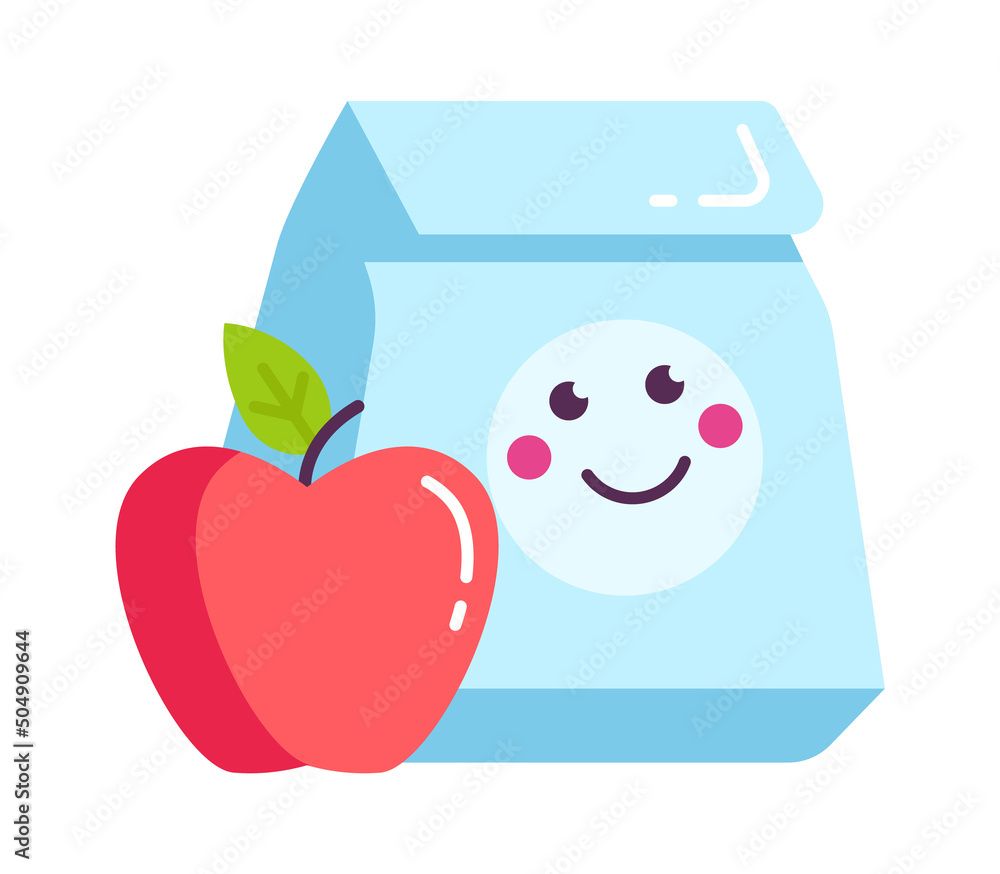 Cartoon Food Package. Vector illustration Cartoon Food Package. Vector illustration