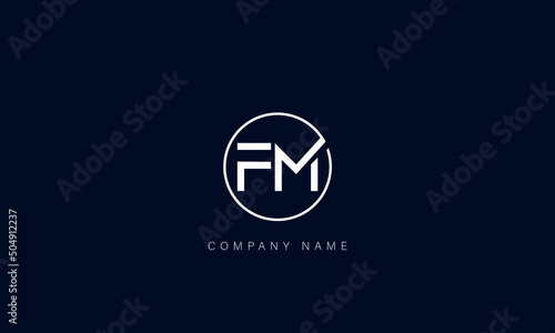 FM, MF, Letters Logo Monogram