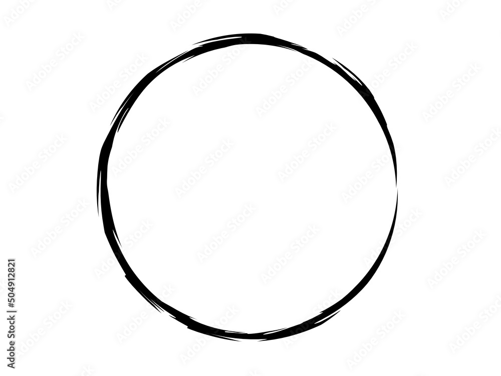 Grunge circle made on the white background.Grunge circle made for marking. Grunge circle made on the white background.Grunge circle made for marking.
