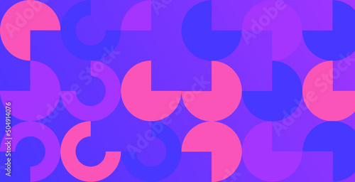 abstract geometric circle pattern background vector