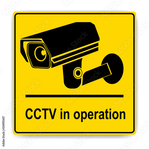 Warning Sticker for CCTV Camera Security Surveillance Alarm sign ESP10.
