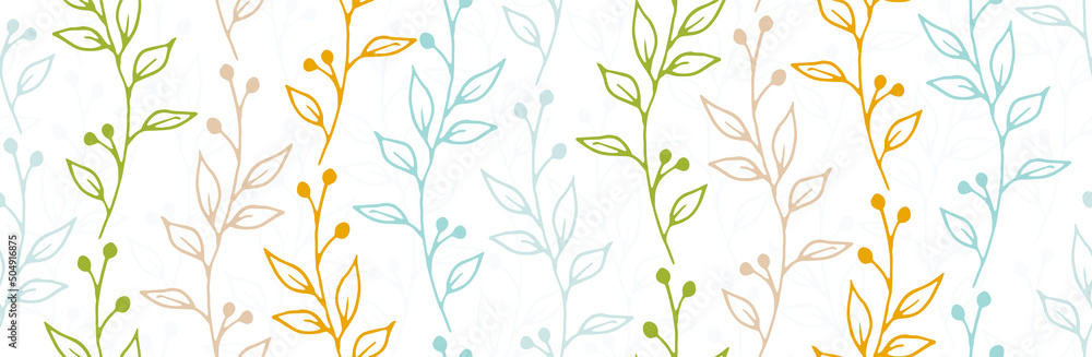 Berry bush twigs botanical vector seamless ornament. Creative herbal graphic design. Wild plants foliage and buds illustration. Berry bush sprigs spring seamless swatch Berry bush twigs botanical vector seamless ornament. Creative herbal graphic design. Wild plants foliage and buds illustration. Berry bush sprigs spring seamless swatch