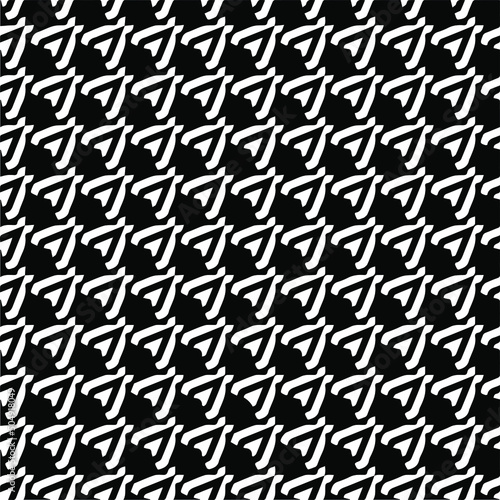 seamless pattern.Simple stylish abstract geometric background. Monochrome image. Black and white color. Design for decor  prints  textile or wrapping.Design element for prints. 