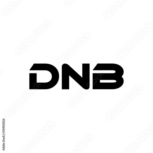 DNB letter logo design with white background in illustrator, vector logo modern alphabet font overlap style. calligraphy designs for logo, Poster, Invitation, etc. © Aftab