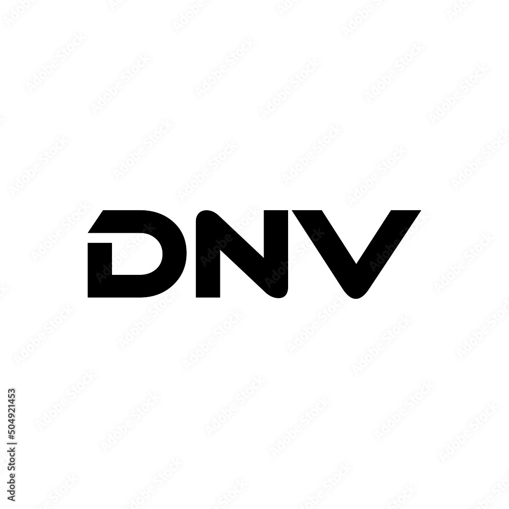 DNV letter logo design with white background in illustrator, vector logo modern alphabet font overlap style. calligraphy designs for logo, Poster, Invitation, etc.