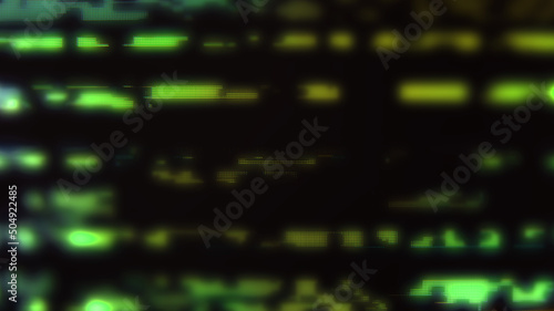 Motion Glow Pixels Digital Colored Neon Screen Abstract Background