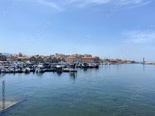 Venezianischer Hafen von Chania, Kreta/ Griechenland