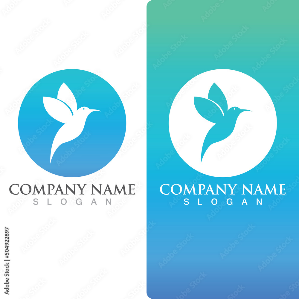 Obraz premium Wing falcon bird Logo Template vector