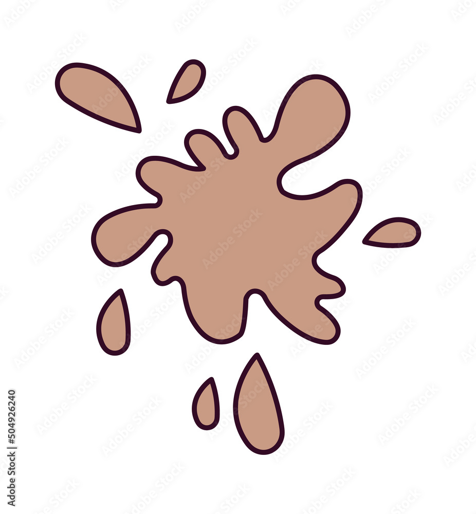 Obraz premium Abstract blot icon. Vector illustration