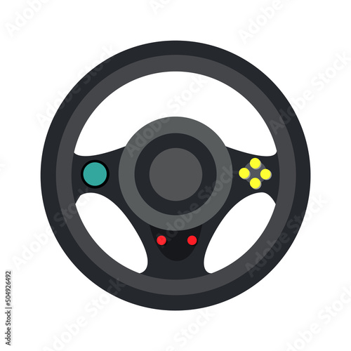 Console Video Game Joystick. Vector illustration