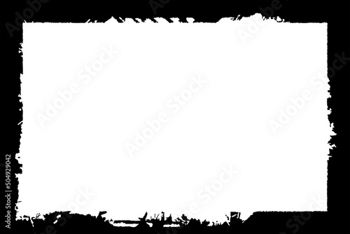 Decorative Black & White Photo Edge / Overlay for Landscape Photos