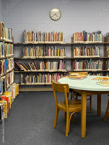 Children's section of small town library in Haddon Heights, New Jersey. photo