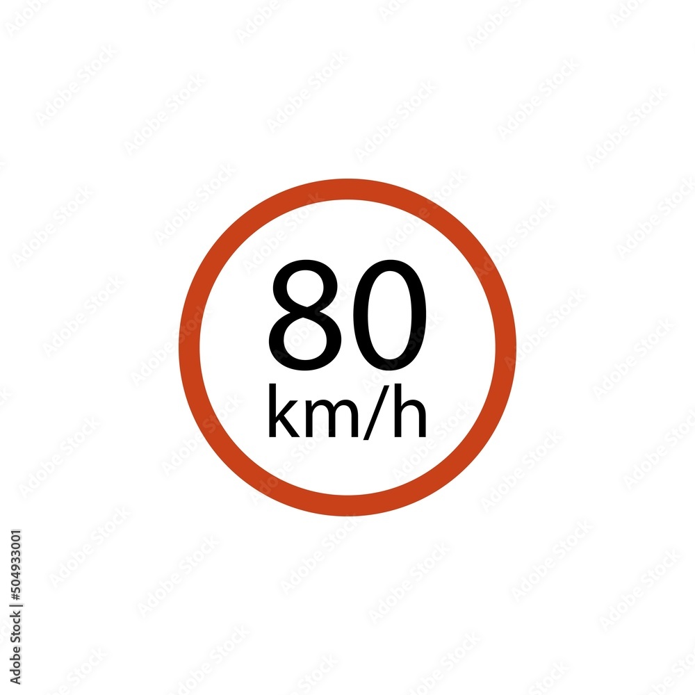 speed limit road sign vector icon illustration sign speed limit road sign vector icon illustration sign