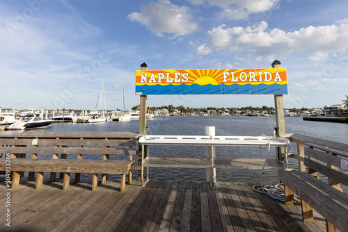 Naples City Dock, Florida photo