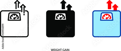 Gain weight icon